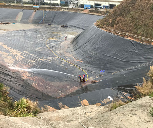 长海废水池清理
